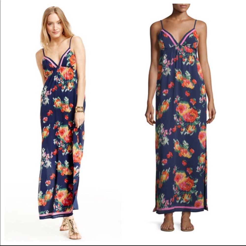 Joie 100% silk floral Maxi Dress